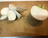 かぶの梅肉&ゆかり和え作り方1写真