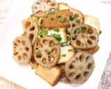 ご飯が進む！厚揚げと蓮根の照り焼き作り方8写真