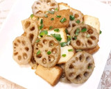 ご飯が進む！厚揚げと蓮根の照り焼き作り方8写真