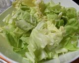 キャベツと油揚げのチャチャっとポン酢和え作り方1写真