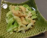 キャベツと油揚げのチャチャっとポン酢和え作り方4写真