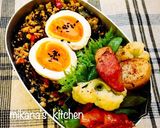 ひじき☆豆腐☆ひき肉のピリ辛そぼろ丼♪♪作り方4写真
