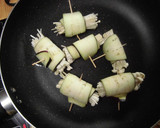 えのきの茄子巻きみそ炒め作り方4写真