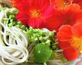 ナスタチウム蕎麦作り方3写真