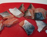 簡単だよ☺️ 鮭の米粉焼き作り方2写真