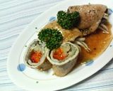 ✿豚の❀もやしトマト巻き✿すし酢ソース作り方5写真