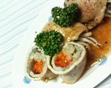 ✿豚の❀もやしトマト巻き✿すし酢ソース作り方6写真