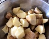 じゃが芋ともちきびのおかず作り方1写真