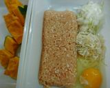 レンジ10分♥かぼちゃのミートローフ作り方1写真