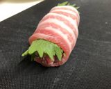 豚バラと青じそのロールステーキ作り方2写真