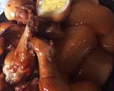 ♪鶏手羽大根の甘辛煮♪作り方6写真