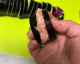 ナスと鶏ミンチのはさみ焼き☆お弁当に作り方8写真