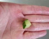 きゅうりとみょうがとサバ缶で冷奴作り方1写真