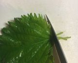 しめじとしその葉の味噌汁作り方5写真
