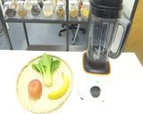 チンゲン菜のグリーンスムージー｜ミキサー作り方1写真