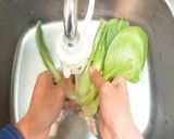 チンゲン菜のグリーンスムージー｜ミキサー作り方3写真