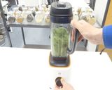 チンゲン菜のグリーンスムージー｜ミキサー作り方9写真