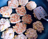 豚ひき肉とコーンの♬プチねぎ焼き風作り方8写真