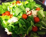 ほうれん草のオリーブ油炒め作り方2写真