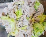 簡単！豚こまと春キャベツのゴマ味噌かけ作り方2写真