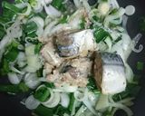 葉玉ねぎとサバ缶の卵とじ作り方2写真