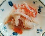 レタスとカニカマの中華たまごスープ作り方2写真