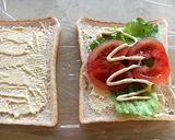 ロースハムと野菜たっぷり★もりもりサンド作り方3写真
