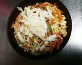 辛ラーメンでもんじゃ作り方3写真