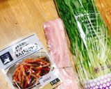 超カンタン！きんぴらごぼうと水菜のサラダ作り方1写真