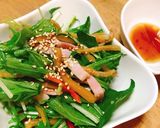 超カンタン！きんぴらごぼうと水菜のサラダ作り方5写真