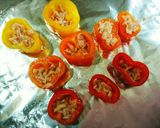 ぷちおかず♥パプリカのツナ×うずたま詰め作り方3写真