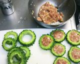 肉詰めゴーヤフライ作り方4写真