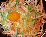 豚コマと残り野菜一纏め〜鳥の巣ごもり弁当作り方7写真