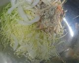 糀谷漬けトンカツサラダ丼と冷凍サラダ作り方2写真