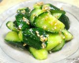 昆布茶で瑞々しい☆即席きゅうりの浅漬け作り方5写真