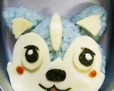 キャラ弁☆ガラピコぷ~ムームー作り方4写真