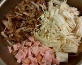 食物繊維たっぷり☆ごぼうえのきハム炒め作り方2写真