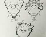 ベイブレード キャラケーキ作り方2写真