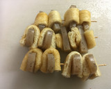 こんにゃくの揚げ巻き　甘辛　お弁当に作り方3写真