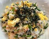 簡単!鮭ほぐしとほうれん草のチャーハン作り方5写真