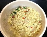 インスタント麺で♪黒ごま冷やし棒々鶏辛麺作り方2写真