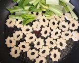 ちくわぶと小松菜のカレー粉炒め作り方4写真