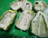 鶏ミンチと麩でふわふわピーマンの肉詰め作り方2写真