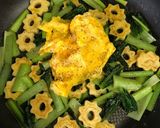 ちくわぶと小松菜のカレー粉炒め作り方6写真
