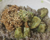 納豆とアボガドおさつのまぜご飯作り方2写真