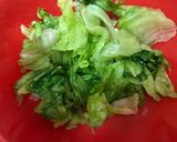 簡単副菜☆レタスの塩こんぶとごま油和え作り方2写真
