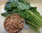 漢方医お勧め薬膳!菠菜拌核桃作り方1写真