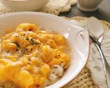 朝食に！ふわトロ卵のオムライス丼♡作り方7写真