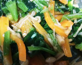 簡単 幼児食☆ほうれん草のなめ茸和え作り方3写真