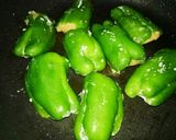 鶏ミンチと麩でふわふわピーマンの肉詰め作り方6写真